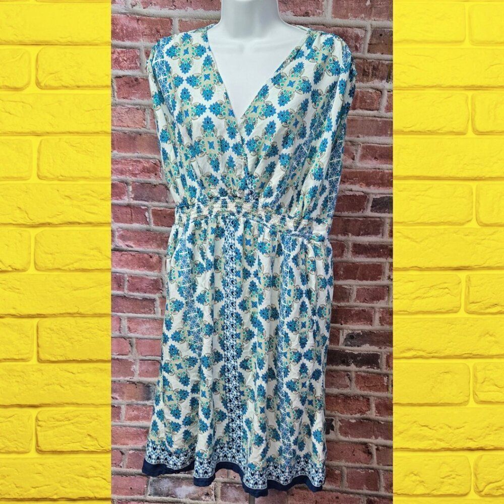 Lapogee Floral Sleeveless Casual Dress – Women’s Size 1X -‎ Lightweight